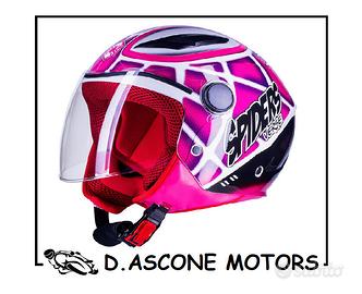 CASCO BIMBA SPIDER ROSA 2.0 TG.M 49-50 CM