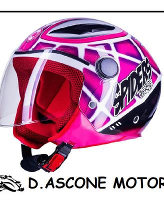 CASCO BIMBA SPIDER ROSA 2.0 TG.M 49-50 CM