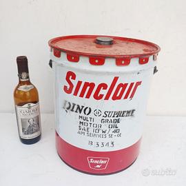 bidone olio latta SINCLAIR