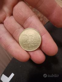 moneta 20 fiorini Ungheria 