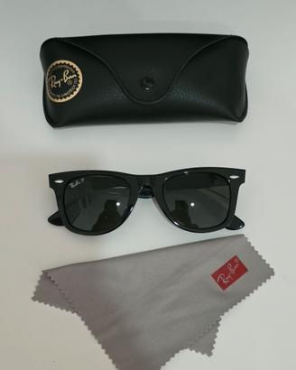 Rayban Wayfarer Nero POLARIZZATE  Verdi