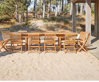 Tavolo in teak massello piu 6 sedire
