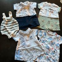 5 pagliaccetti neonati 1-3 mesi