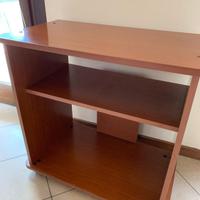 Mobile porta TV ciliegio con rotelle