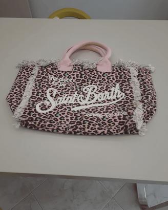 Borsa vanity leopardata