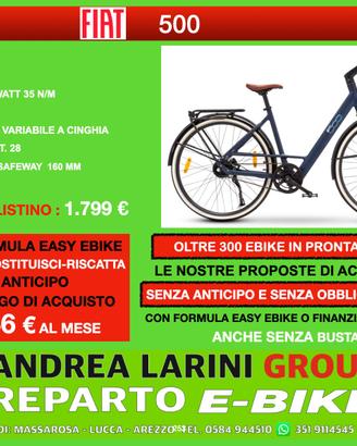Ebike Fiat 500 City - NOVITA' 2026