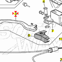 -Leva freno ant Aprilia MX 125 AP8118416