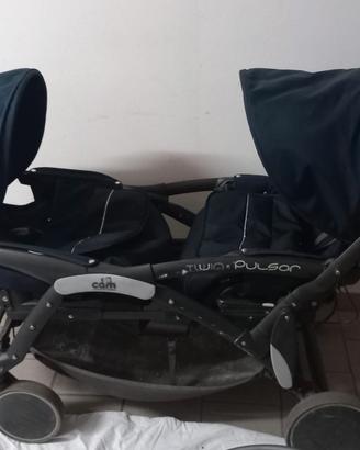 Passeggino cam trio gemellare