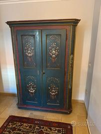 Armadio antico dipinto a mano - XIX secolo