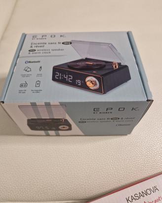 Cassa Bluetooth e radiosveglia nuova