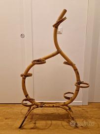 Divisorio piante etagere bambù stile Franco Albini