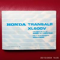 Honda Transalp XL600 - Manuale Uso / Manut.