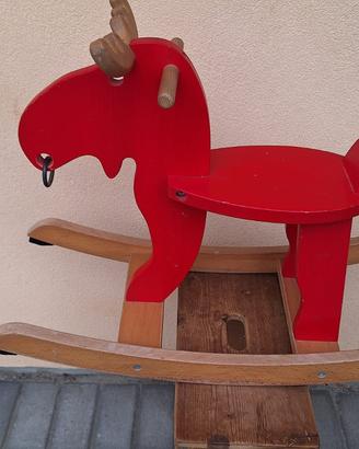 Alce a dondolo in legno IKEA Ekorre