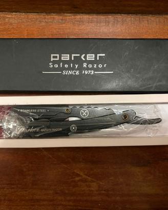 Rasoio Shavette Parker SRX Black Edition Nero