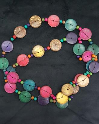 Collana Donna Etnica Artigianale Multifilo Gioiell