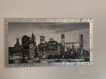 Quadro New York tela incorniciata,cornice in legno
