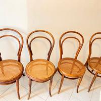 Sedie 4 antiche  Thonet originali 