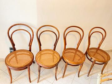 Sedie 4 antiche  Thonet originali 