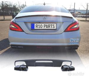 DIFFUSORE MERCEDES CLS C218 15-18 NERO OPACO + TER
