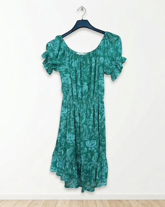 Vestito corto verde Hozone fantasia S/M