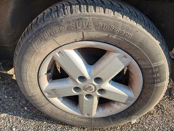 cerchi in lega r16 + gomme Nissan X-Trail Xtrail
