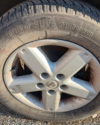 cerchi in lega r16 + gomme Nissan X-Trail Xtrail