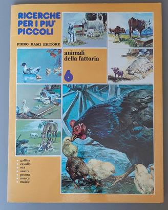 Libro vintage "Animali della fattoria"