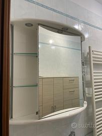 Specchiera contenitrice bagno
