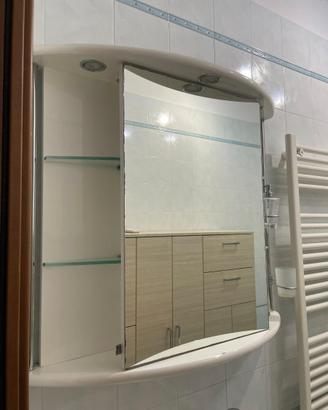 Specchiera contenitrice bagno