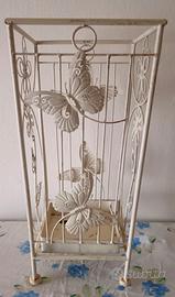 Portaombrelli In Ferro Battuto Con Decorazione. Le