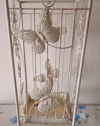 Portaombrelli In Ferro Battuto Con Decorazione. Le