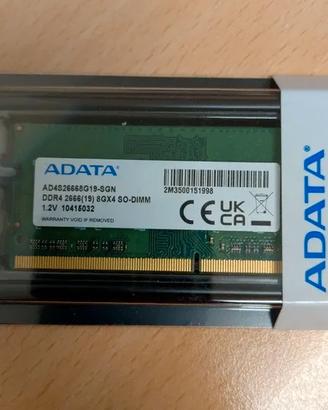 Ram notebook 8gb ADATA ddr4 2666 pc4-21300 AD4S266