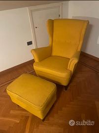Poltrone Ikea con poggia piedi