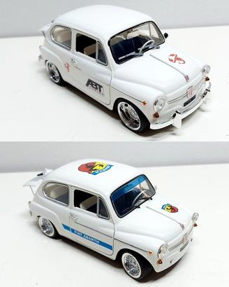 Fiat 600 Abarth Tuning Artigianale 1/18 Tanomodels