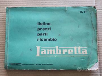 CATALOGO LAMBRETTA N.11 ANNO 1961