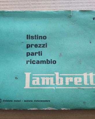 CATALOGO LAMBRETTA N.11 ANNO 1961