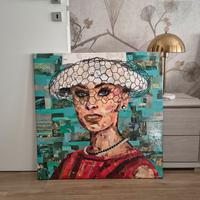 quadro 76*76 di Sophia Loren - pezzo unico