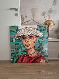 quadro 76*76 di Sophia Loren - pezzo unico