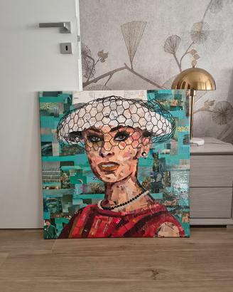 quadro 76*76 di Sophia Loren - pezzo unico