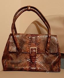 Borsa in pelle marrone 