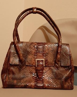 Borsa in pelle marrone 