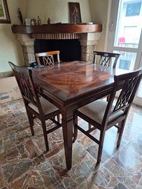 Sala completa in arte povera ciliegio