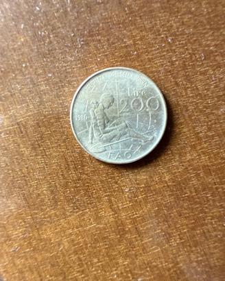 moneta 200 lire 1980 FAO