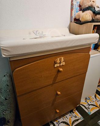 Lettino + fasciatoio Mibb. Materasso compreso