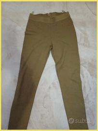Leggings Mango verde cachi taglia S con zip poster