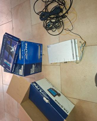 alpine pxa h701, navigatore n099 e monitor d105