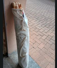 Tenda teepee bambini legno e cotone