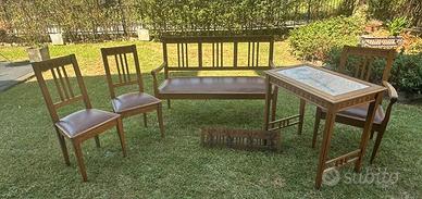 Set mobili antichi in legno (6 pezzi)