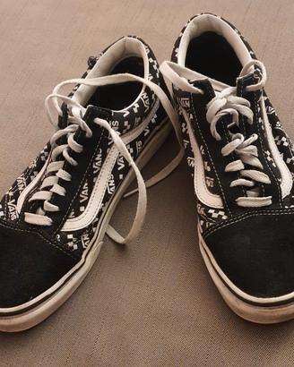 Vans bianche e nere taglia 40