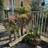 Balaustra in cemento FIORIERA